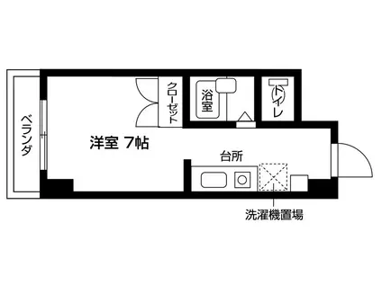 ピアレゾン十三東(1K/4階)の間取り写真