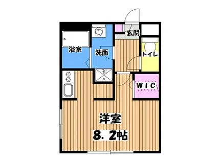 リブリ・ニュータウン(1K/3階)の間取り写真