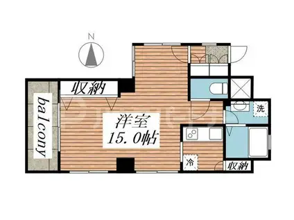 サル・ドゥ・セジュール(1K/3階)の間取り写真