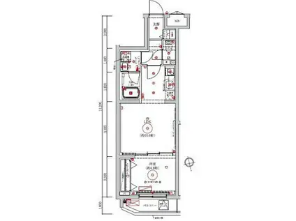 LUMEED梅島(1LDK/4階)の間取り写真