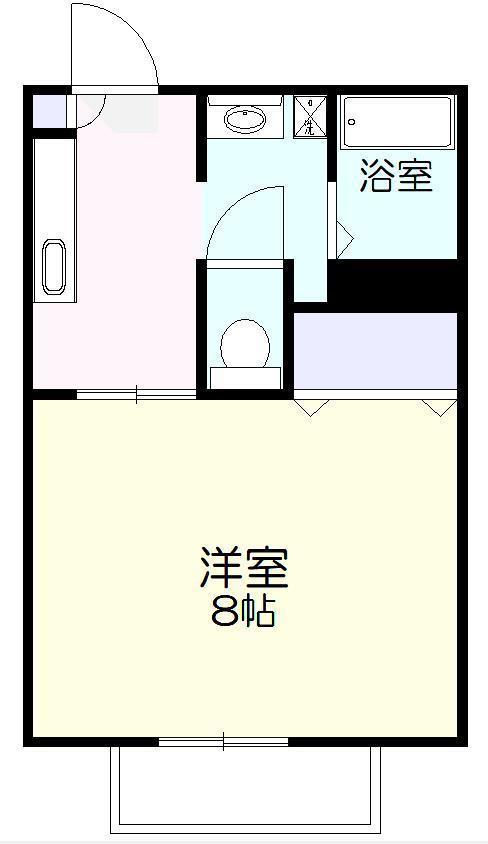 セフィラエイト(1K/2階)の間取り写真