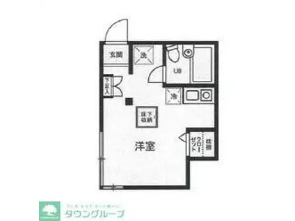 ファーストヴィレッジ(ワンルーム/1階)の間取り写真