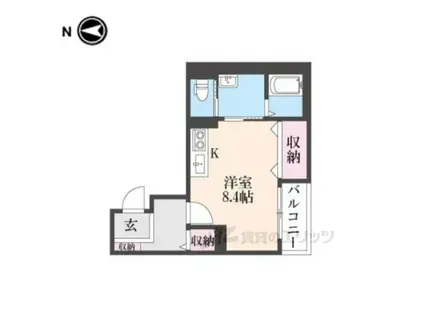 シャーメゾン富雄(ワンルーム/3階)の間取り写真