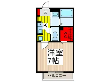 HYACINTH HOUSE(1K/1階)の間取り写真