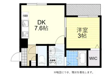 MOVE吹田正雀(1DK/1階)の間取り写真