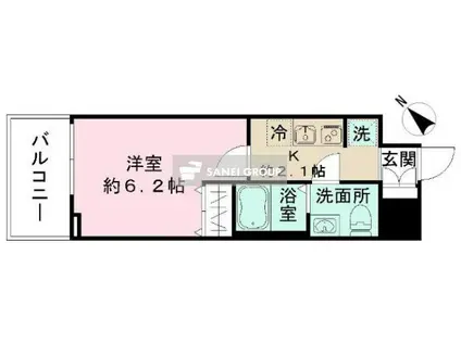 N-STAGE 西所沢駅前(1K/10階)の間取り写真