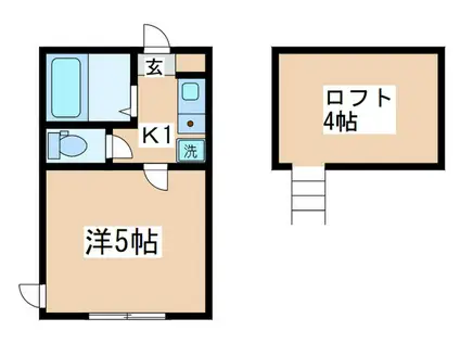 ASTREA向ヶ丘遊園(1K/1階)の間取り写真