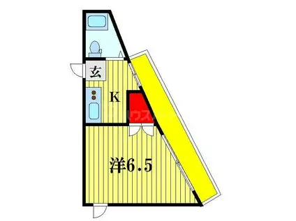 シャトレー堀切(1K/2階)の間取り写真