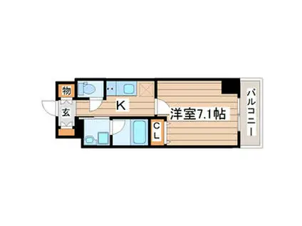 NF青葉(1K/5階)の間取り写真