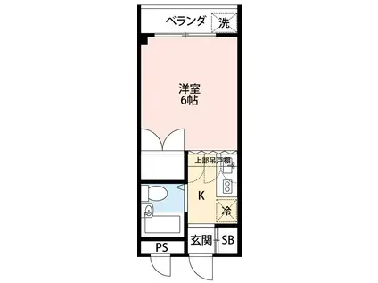 インフィニット狭山ヶ丘(ワンルーム/4階)の間取り写真