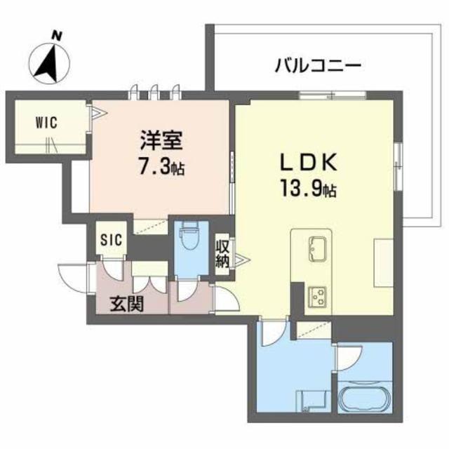 PARADISO琴平(1LDK/4階)の間取り写真