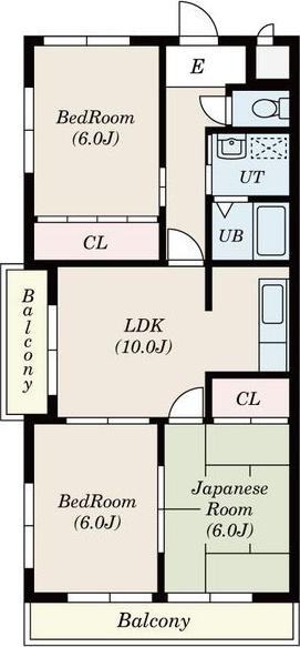 パラッツォT・H(3LDK/2階)の間取り写真