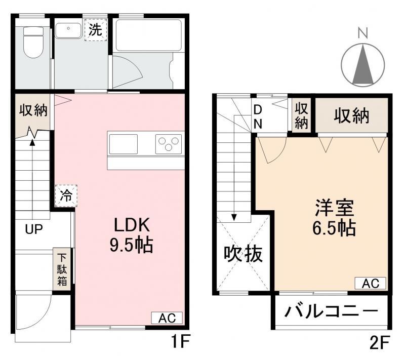 サニーコート西町(1LDK/1階)の間取り写真