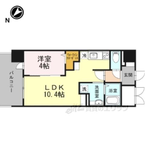 テラス天の川(1LDK/2階)の間取り写真