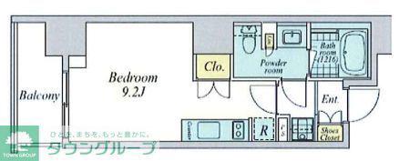 クレストコート中野(ワンルーム/6階)の間取り写真