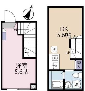 HJ PLACE NISHIHARA(1DK/1階)の間取り写真