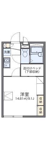レオパレス久宝寺(1K/1階)の間取り写真