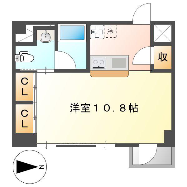 KDXレジデンス東桜I(ワンルーム/2階)の間取り写真
