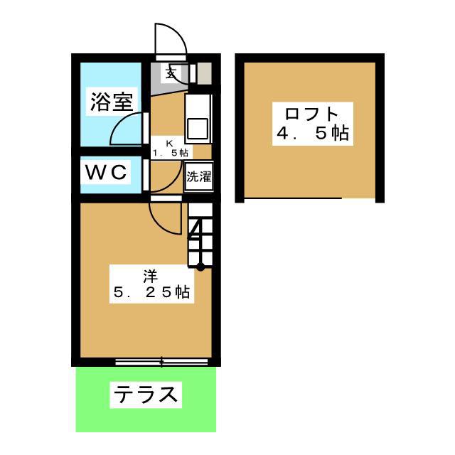SE-K-RYU(1K/1階)の間取り写真
