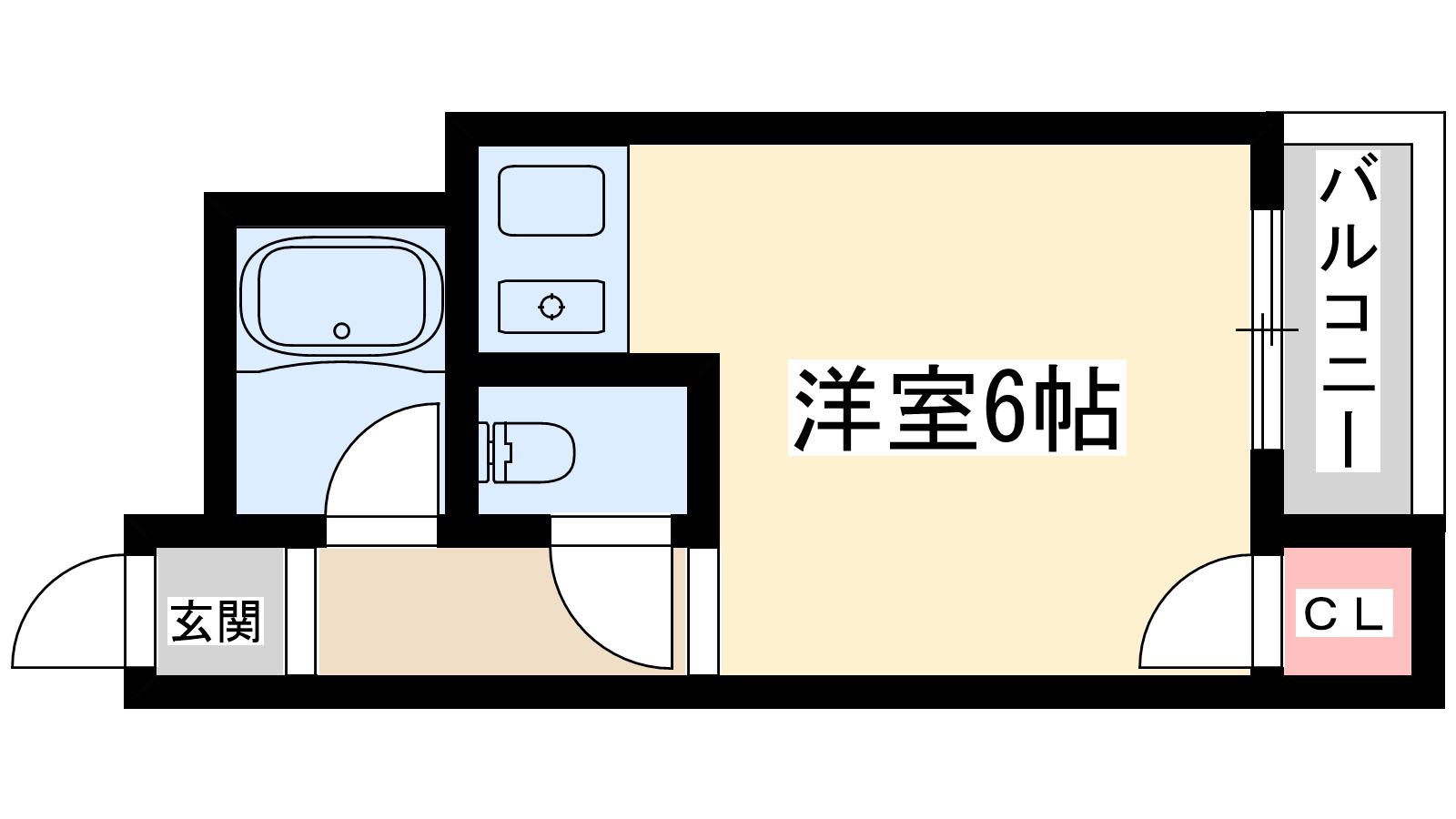 サンロイヤル柴島パート1(ワンルーム/5階)の間取り写真