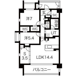 GRAN MONSILVA(2SLDK/4階)の間取り写真