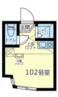 ユナイト上星川バイラモス(ワンルーム/1階)の間取り写真