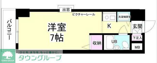 ジョイフル川崎弐番館(ワンルーム/4階)の間取り写真