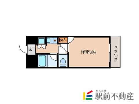 ダイナコート久留米レジックス(1K/7階)の間取り写真