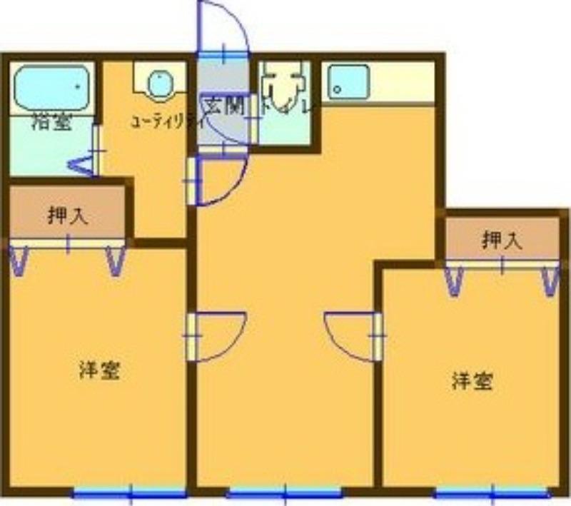 コート312(2LDK/2階)の間取り写真