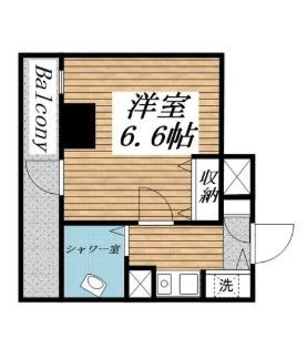 ライオンズマンション大島(1K/4階)の間取り写真