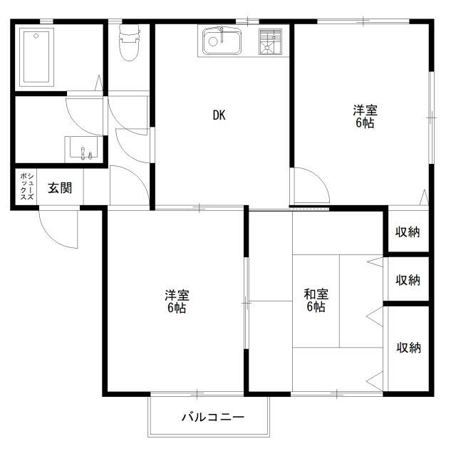 CONSTELLA II(3DK/2階)の間取り写真