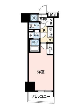 マイナビSTAYアーバンスイート新宿グランドストリート(1K/7階)の間取り写真
