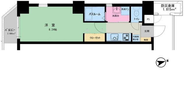 Y S COLLECT(1K/2階)の間取り写真