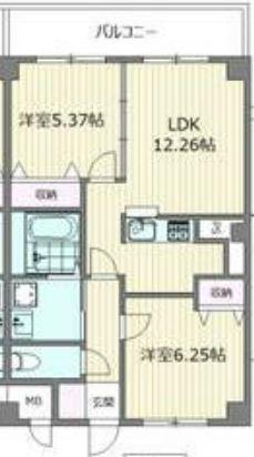 コンフォート(2LDK/3階)の間取り写真