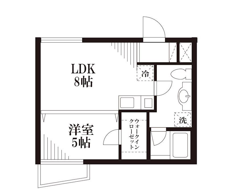 エリアーナ西新宿(1LDK/3階)の間取り写真