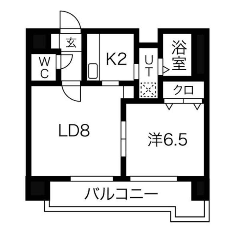 ストラッセ本郷(1LDK/4階)の間取り写真