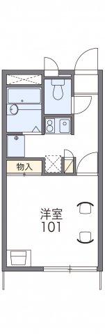 レオパレスカメリア(1K/2階)の間取り写真