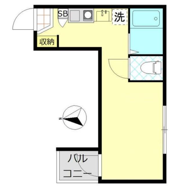グラシア蒲田本町(ワンルーム/3階)の間取り写真