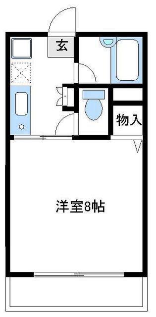 アイル枡形(1K/1階)の間取り写真