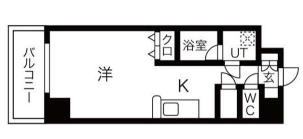 スペリオルクラブ(ワンルーム/6階)の間取り写真