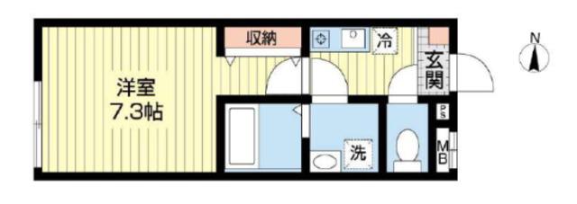 ブエナメゾン久米川(1K/3階)の間取り写真