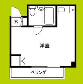 レナジア塚本(ワンルーム/4階)の間取り写真
