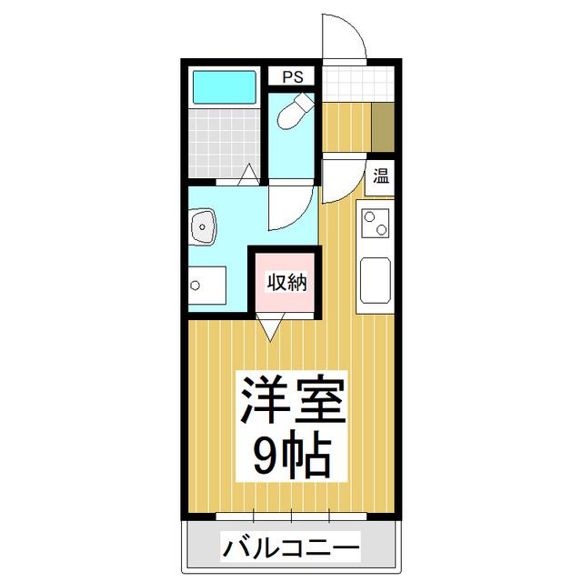 シェトワ上郷(ワンルーム/3階)の間取り写真