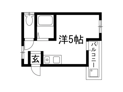 ローレンス栄本町(ワンルーム/1階)の間取り写真