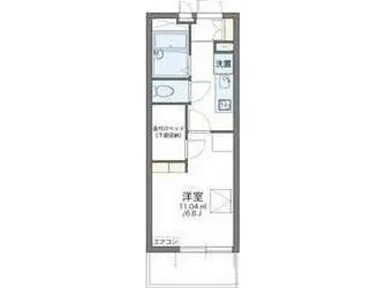 レオパレスセレッソ(1K/2階)の間取り写真