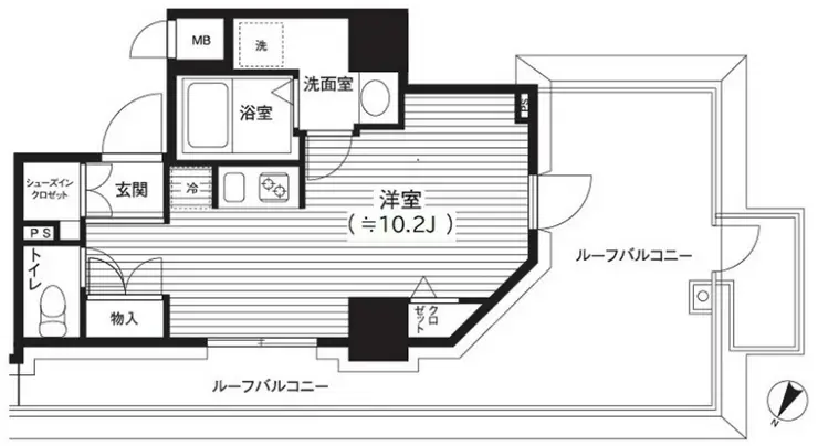 カスタリア初台 5階階 間取り