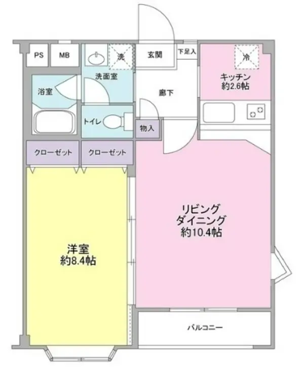 ガーデンハウス目黒 3階階 間取り