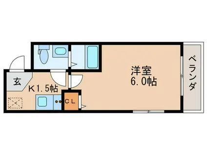 シンシティ―板橋大山(1K/5階)の間取り写真