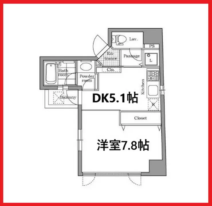 レジディア文京千石 7階階 間取り