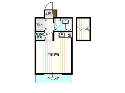 グランコート熊谷弐番館(ワンルーム/4階)の間取り写真